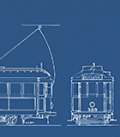 Detail of W Class Blueprint - Melbourne Tram Museum